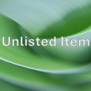 Unlisted Item for Live Show